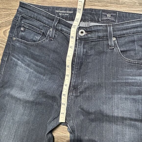 AG Farrah Skinny Jeans Size 29 High Rise Brooks Dark Wash Stretch Denim - Picture 8 of 11
